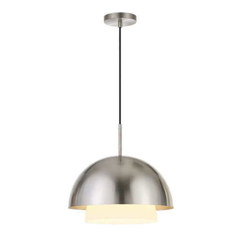 1-Light Brass Pendant with Seeded Glass Shade M90789