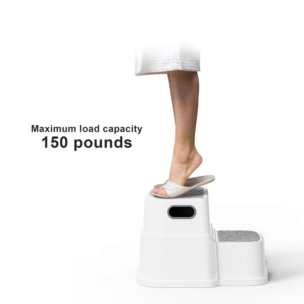 2 Step Stool for Kids Dual Height 9.5" Non-Slip D1430