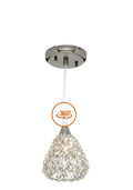 1-Light Antique Bronze Mini Pendant with Cognac Crystal Shade H483